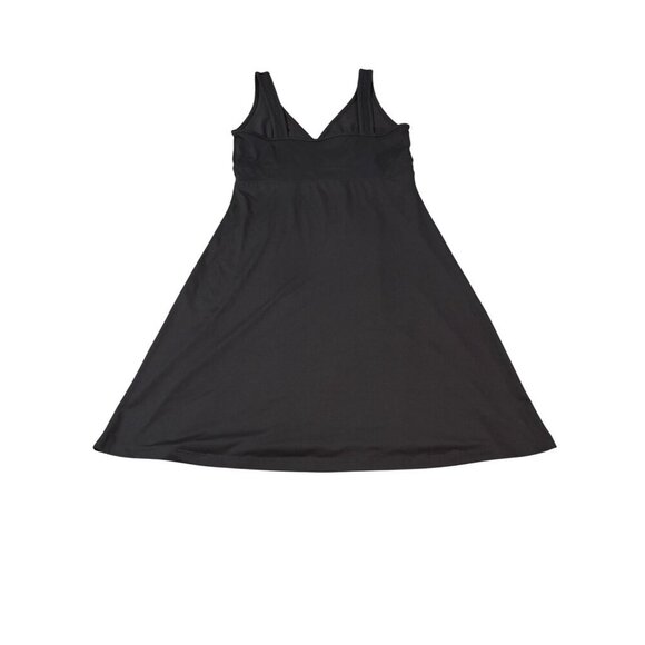 Patagonia Womens Black Sleeveless V-Neck Dress M Polyester Spandex - Picture 2 of 4